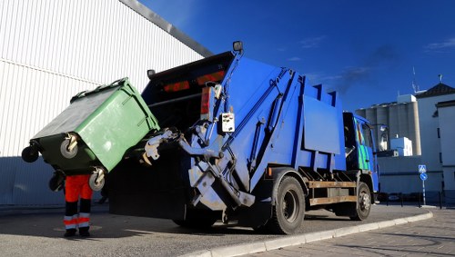 Professional office clearance team at work in Putney