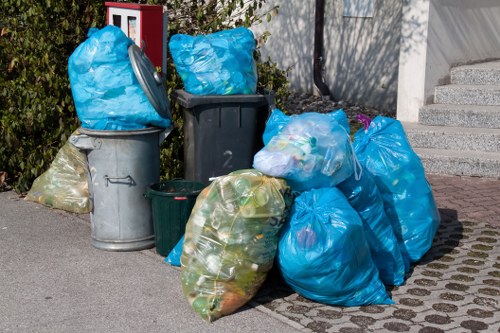 Recycling center in Putney processing various materials