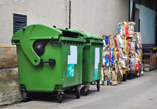 Professional team managing builders waste clearance