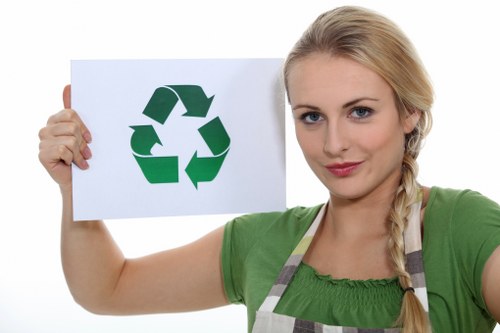 Professional waste removal service in action